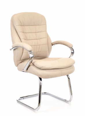 Конференц-кресло Everprof Valencia CF EP-valencia CF PU beige бежевая экокожа
