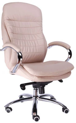 Кресло для руководителя Everprof Valencia M EC-330-2 PU Beige бежевая экокожа