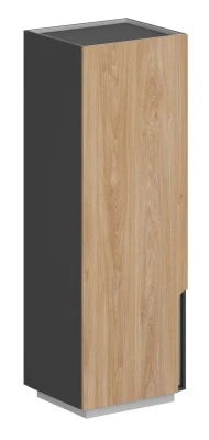  Шкаф 631x550x1860, левый / OL-20-16.OS.GN.L /  корпус: оникс серый, фасады: оникс серый 