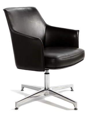 Конференц-кресло Norden Бордо CF C1918 CF black leather черная кожа