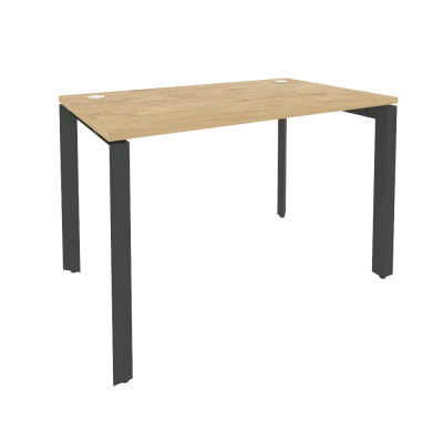 Стол рабочий на П-образном м/к Onix Тиквуд светлый/Антрацит металл O.MP-SP-2.7 1180*720*750