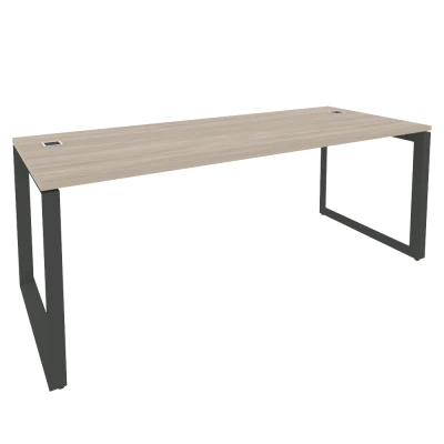 Стол рабочий руководителя на О-образном м/к Onix Direct Дуб аттик/Антрацит металл O.MO-SRR-6.8 1980*800*750