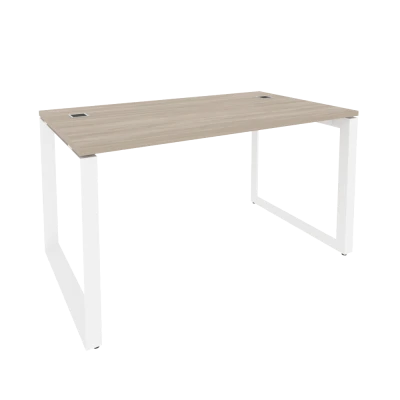 Стол рабочий руководителя на О-образном м/к Onix Direct Дуб аттик/Белый металл O.MO-SRR-3.8 1380*800*750