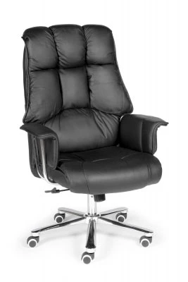 Кресло для руководителя кожа Norden Президент H-1133-35 leather черная кожа