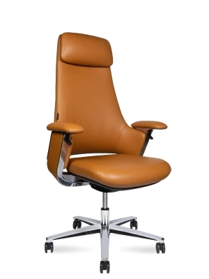 Кресло для руководителя Norden York-1 CH-336A brown leather песочная кожа