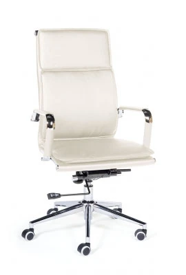Кресло для руководителя Norden Харман H-101-70-5 слоновая кость экокожа