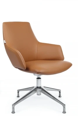 Конференц-кресло Riva Design Spell-ST C1719 светло-коричневая кожа