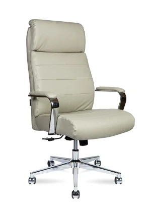 Кресло для руководителя Norden ATLANT EQ-5179H-1 ivory бежевая премиум экокожа