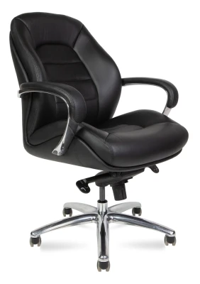 Кресло для руководителя Norden PORSCHE LB F281 black leather черная кожа