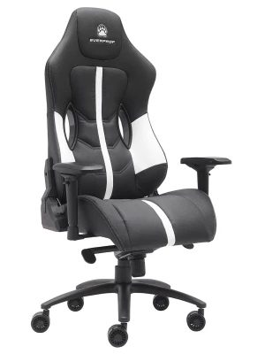 Геймерское кресло Everprof Jaguar EP Jaguar PU White/Black белая экокожа, черная экокожа