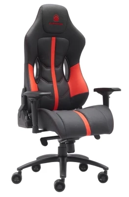 Геймерское кресло Everprof Jaguar EP Jaguar PU Red/Black красная экокожа, черная экокожа