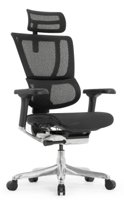 Кресло для руководителя FALTO IOO-E2 ELITE IOOE2-AB-5D-L-T-168-B1 черный каркас, черная сетка Black T-168-B1