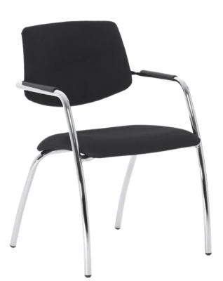 Конференц-кресло Urban Urban 4legs SLW 50 на ножках, черная ткань