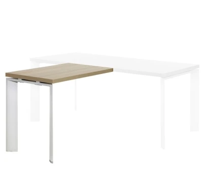 Стол приставной (брифинг) FERMO METAL, цвет Дуб светлый, размер: 100x60x77