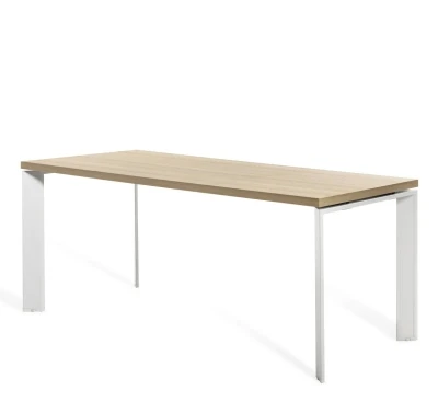 Стол для руководителя FERMO METAL, цвет Белый / Хром, размер: 200x90x77