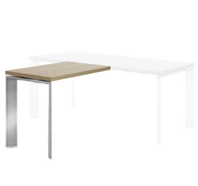 Стол приставной (брифинг) FERMO METAL, цвет Дуб светлый, размер: 100x60x77