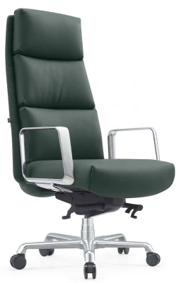 Кресло для руководителя Riva Design Newman A2415 зелёная кожа