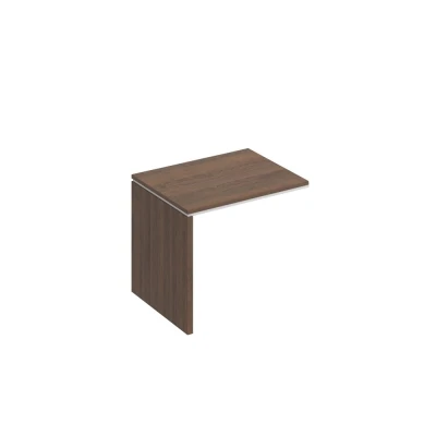 Брифинг-приставка (опора ДСП) дуб гладстоун (столешница, фасад, топ)/ белый премиум (корпус) City, размер: 900x700x750