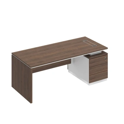 Стол руководителя на опорной тумбе опора ДСП дуб гладстоун / белый премиум / дуб гладстоун City, размер: 2000x900x750