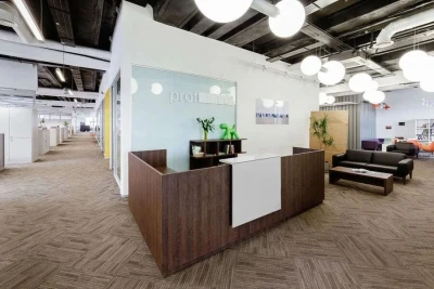 Стойка ресепшн Fasta Табак/Белый