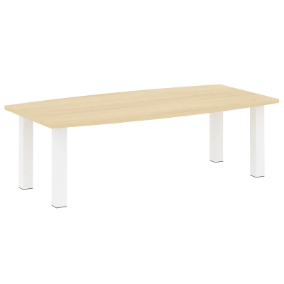 Yalta Стол переговорный LT.SP-2 Акация Лорка/Металл Белый 2400*1200*750