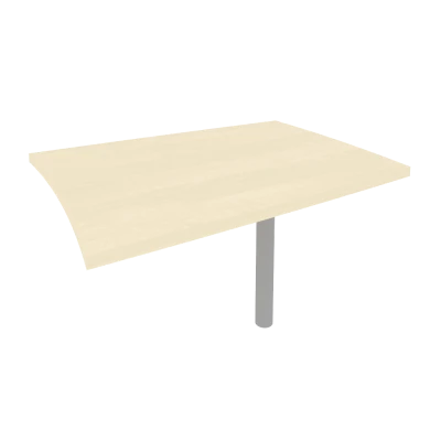 First Брифинг-приставка KB-1 Клен/Металл Серый 1204*904*765