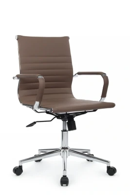 Кресло для персонала Riva Hugo RCH 6002-2SE коричневая экокожа