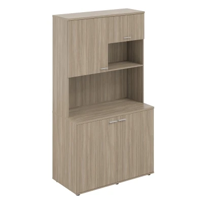  Офисная мини-кухня, 1200х600х2135 / SG.1001.OD.OD /  корпус: дуб темный, фасады: дуб темный