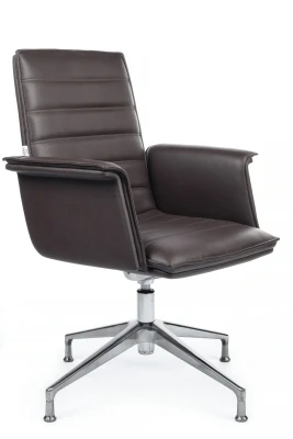 Конференц-кресло Riva Design Rubens-ST C1819-2 темно-коричневая кожа
