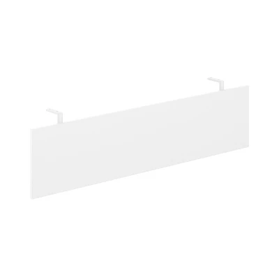 Передняя панель 1510x350x18 мм для стола 1800 на опорной тумбе с комплектом креплений/ AG.010.WH.WH/ цвет: белый, кронштейны: белый