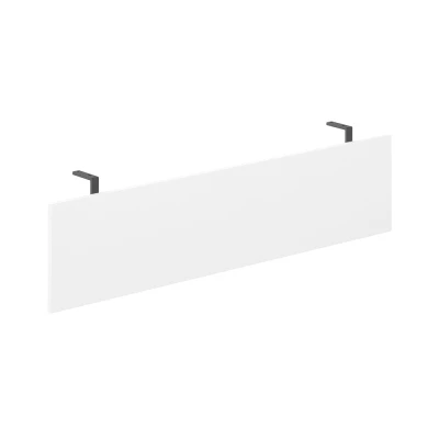 Передняя панель 1510x350x18 мм для стола 1800 на опорной тумбе с комплектом креплений/ AG.010.WH.AN/ цвет: белый, кронштейны: антрацит