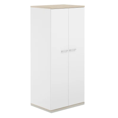 Гардероб 800х600х1833/ AG.222.AN.AN.WH/ корпус: антрацит, топ-дно: антрацит, фасады:белый