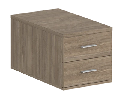 Подвесная тумба с 2 ящ., 600, 400х446х342/ SG.536.OD.OD/ корпус: дуб темный; фасады:дуб темный