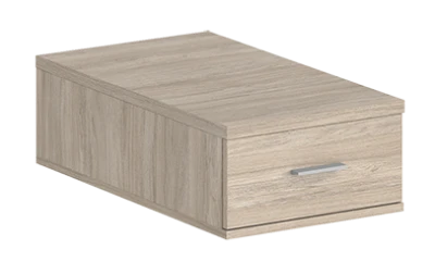 Подвесная тумба с 1 ящ., 800, 400х616х173/ SG.533.OL.OL/ корпус: дуб светлый; фасады:дуб светлый