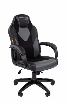 Геймерское кресло Chairman game 17 черный/серый