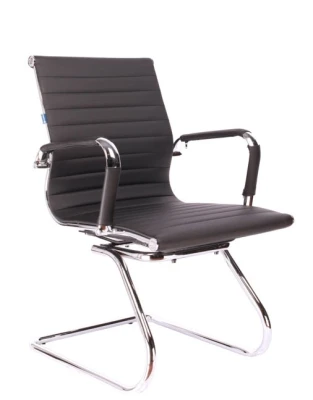 Конференц-кресло Everprof Leo CF EC-04S PU Black черная экокожа