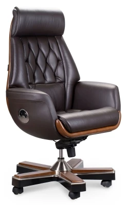 Кресло для руководителя Norden Трон YS1505A-brown кожа