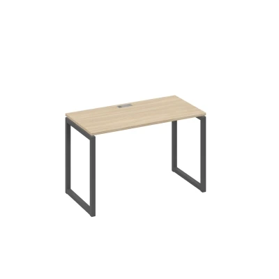 Стол письменный на металлокаркасе QUATTRO дуб скандинавский / металлокаркас антрацит A4, размер: 1200x600x750