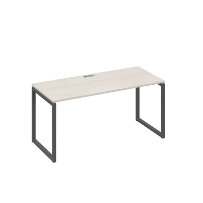 Стол письменный на металлокаркасе QUATTRO дуб / металлокаркас антрацит A4, размер: 1600x700x750