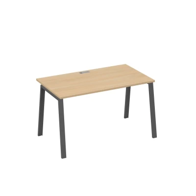 Стол письменный на металлокаркасе TRE натуральный дуб / металлокаркас антрацит A4, размер: 1400x800x750