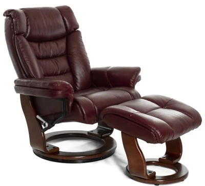 Релакс кресло RECLAINERS ZUEL 7582W+кожа-бордо