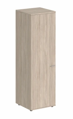 Гардероб SG.826.OL.OL.L 600х600х1955, задняя стенка ЛДСП 16 мм, левый / корпус дуб светлый, фасад дуб светлый