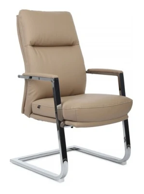 Конференц кресло Riva Leon-SF RCH D916 бежевая премиум экокожа