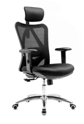 Кресло для руководителя FALTO VIVA черная сетка, черная ткань