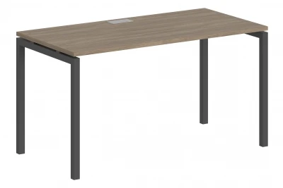 Стол 1400х700х750 / профиль: 40х40 антрацит, столешница дуб темный
