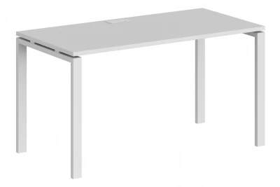 Стол 1600х600х750 / профиль: 60х30 белый, столешница белая