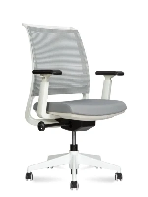 Кресло для персонала Sunon Звезда CMY04SW серая сетка, серая ткань