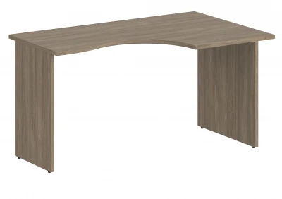 Стол эргономичный 1400х900х750 правый, цвет дуб темный