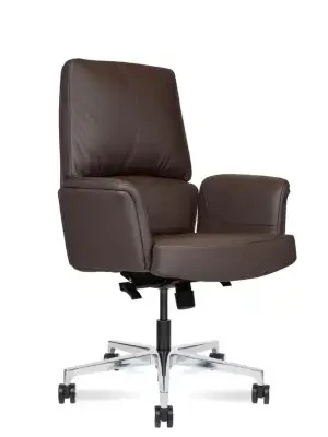 Кресло для переговорной Norden Bonno LB HD-2204-3 L LB brown коричневая кожа
