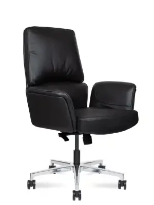 Кресло для переговорной Norden Bonno LB HD-2204-1 L LB black черная кожа